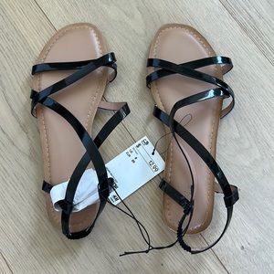 H&M black sandals